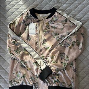 English Factory Floral Satin Jacket